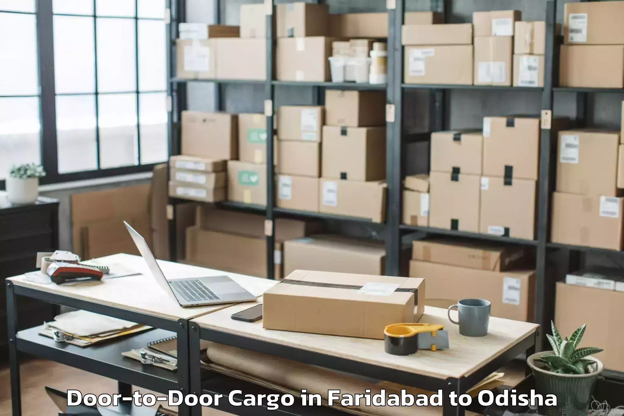 Professional Faridabad to Komna Door To Door Cargo